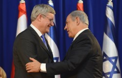 photo - Stephen Harper and Binyamin Netanyahu