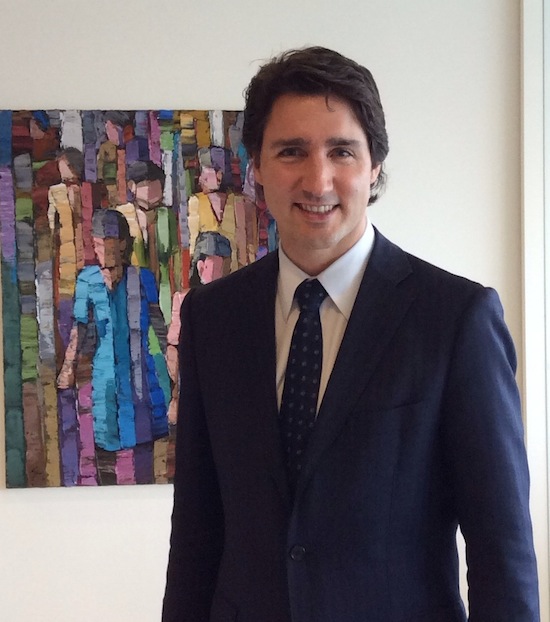 photo - Justin Trudeau, leader of the Liberal Party of Canada, was in Vancouver on April 10, and addressed a roundtable lunch organized by CJPAC.