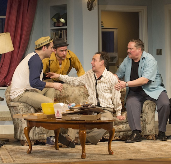 photo - Andrew McNee as Oscar Madison and Robery Maloney as Felix Ungar
