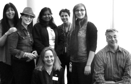 photo - From left: Leah Deslauriers, Devorah Goldberg, Lisa de Silva, Donna Cantor, Julie Hirschmanner and Charles Leibovitch, with Debbie Sharp in front.