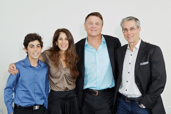 photo - David Chilton, second from the right, with Josh, Michelle and Dr. Neil Pollock.