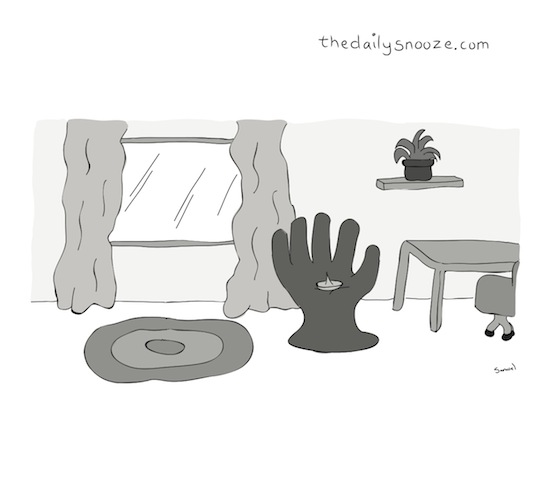 cartoon - hand chair with tack