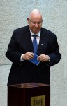 photo - Reuven Rivlin votes in the presidential election in the Knesset