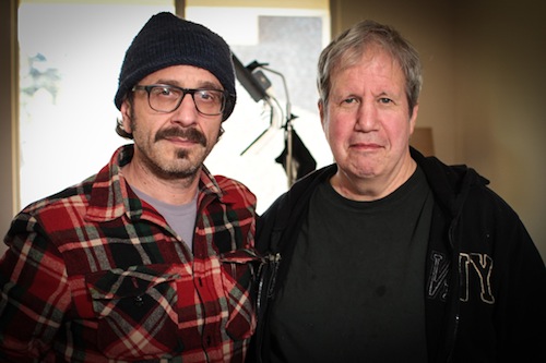 photo - Director Alan Zweig, rigt, and Marc Maron