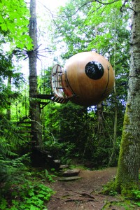 photo - Having a ball: The Free Spirit Spheres near Qualicum Beach provide hotel room comfort 15 feet in the air