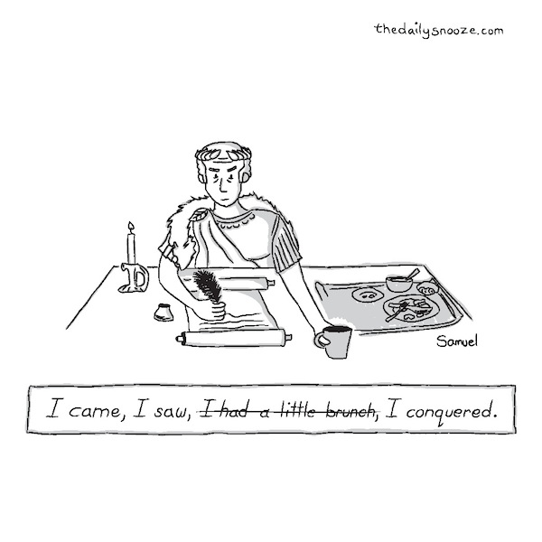 cartoon - Caesar memoirs