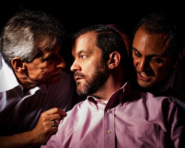 photo - Left to right, Jerry Wasserman, James Gill and Mehdi Darvish star in United Players’ production of Facts
