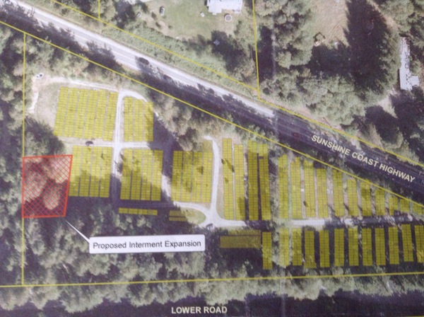 photo - Where the Jewish section is planned at Seaview Cemetery
