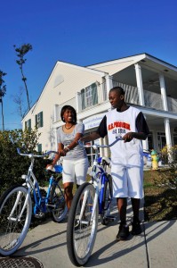 photo - Bike rentals are available at several points along the Tammany Trace hiking and biking trail, which used to be an Illinois Central Railroad corridor