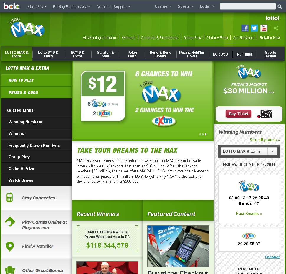 image - BC Lottery Corporation screenshot