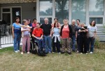 photo - Residents and staff from three of Shalom Residences’ homes in front of the home on Enniskillen Avenue