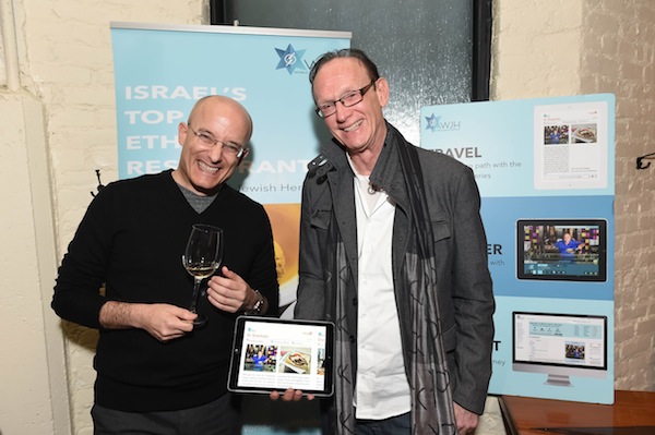 photo - Israeli food critic Gil Hovav, left, and Jack Gottlieb