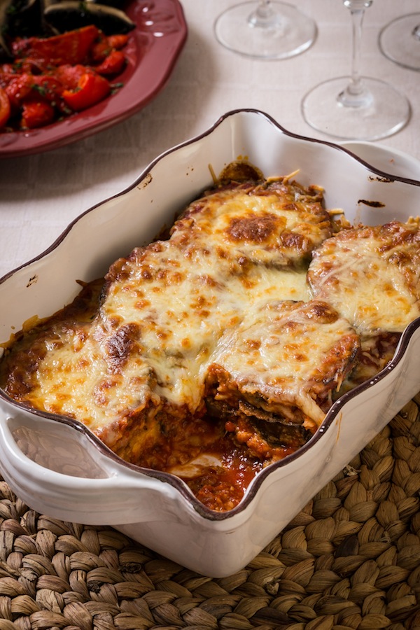 photo - Paula Shoyer's eggplant parmesan, featured in her latest cookbook, The New Passover Menu