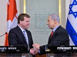 photo - Former Canadian Foreign Minister John Bird, when he visited the Prime Minister Benjamin Netanyahu in Jerusalem on January 20 this year. Bird is the guest of honor, the Negev Dinner of the JNF in Vancouver on June 7