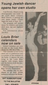 image - scan - Lisa Stevens opened her own dance studio, JWB 1987