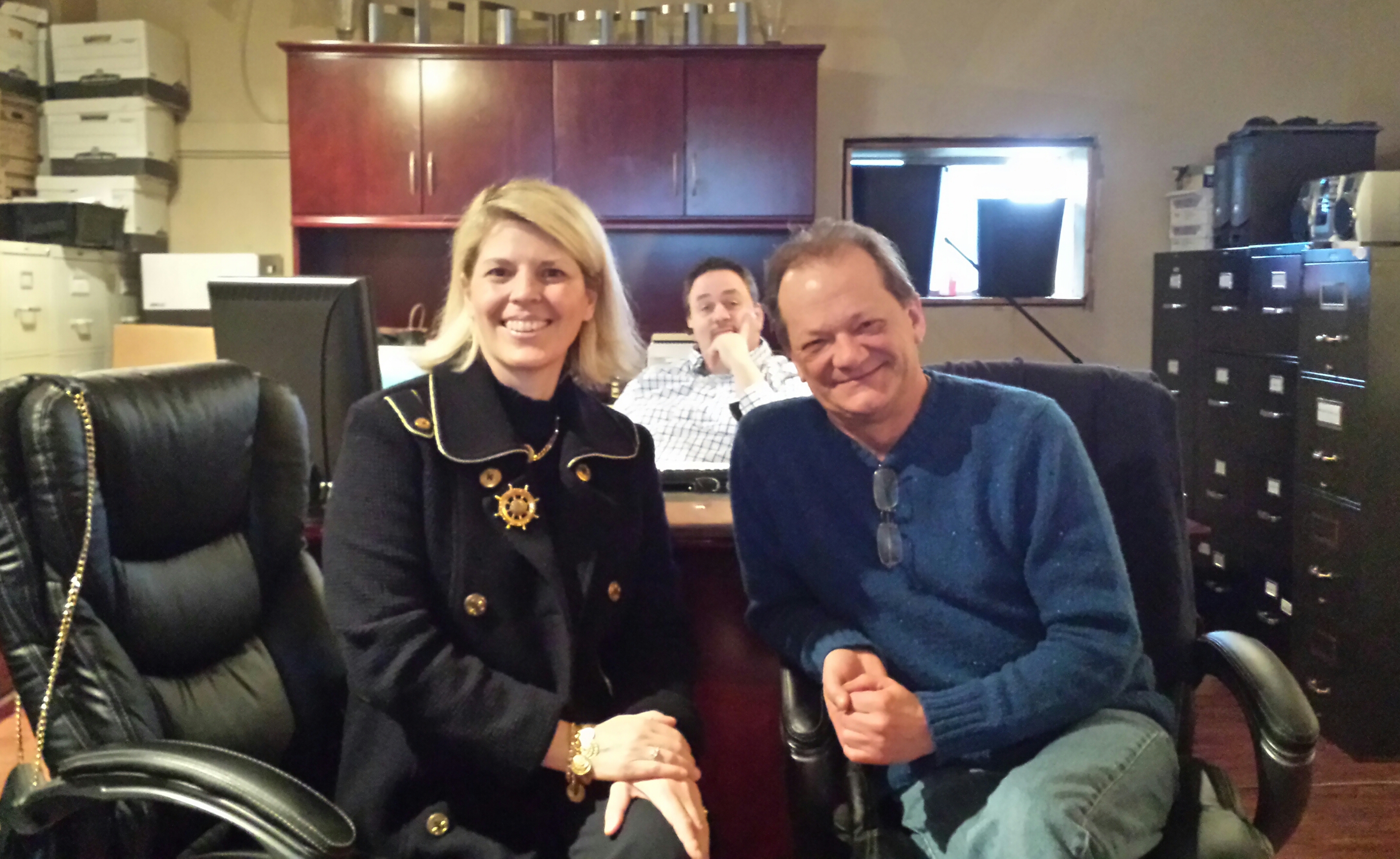 photo - Left to right, Susan Skemp, Ken Charko and James E. Taylor are making a movie about Dunbar Theatre’s history