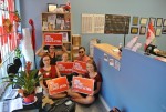 photo - Left to right, Talia Martz-Oberlander, Stephanie Glanzmann, Erin Fitz, Mike Houliston and Frances Ramsey wait in Wai Young’s office for a meeting with the MP on July 3, as part of a cross-Canada call for action on climate change