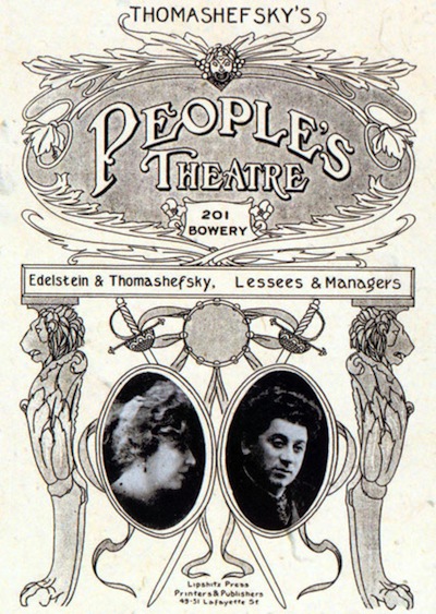 image - poster, Bessie and Boris Thomashefsky, the legendary grandparents of Michael Tilson Thomas, music director of the San Francisco Orchestra, are the focus of the show The Thomashevksys: Music and Memories of a Life in the Yiddish Theatre