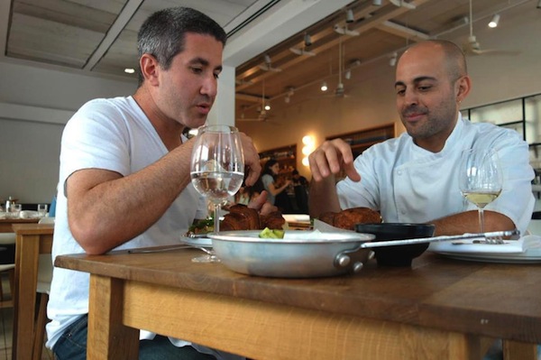 photo - Michael Solomonov dines with Israeli celebrity chef Meir Adoni in Tel Aviv