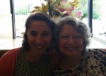 photo - Salomon Centre for American Jewish Thought fellow Eliana Rudee, left, and senior editor Joanie Berger enjoy lunch in Chicago