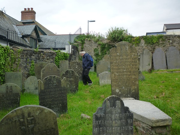 photo - Ted Ramsay in Penzance Cemetery.