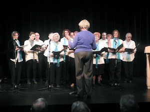 photo - The opening concluded with music from the North End Jewish Folk Choir