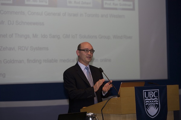 photo - Consul General D.J. Schneeweiss gives the opening address at the Oct. 7 VIT event