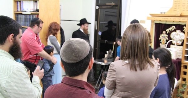 photo - Menorah lighting at Centre for Judaism 