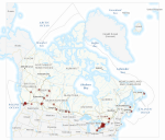 image - As of Nov. 24, the Government of Canada was processing 4,511 applications for privately sponsored Syrian refugees (not including Quebec, which has its own procedure). The map shows communities where private sponsors have submitted an application