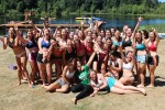 photo - Grade 10 girls at camp. The author’s kids came back from camp inspired by the Jewish teens leading and caring for their group and wanted nothing more than to be ensconced in that same atmosphere the following year