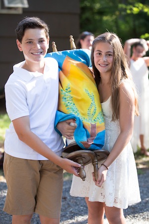 photo - learning Torah at Camp Kalsman