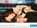 screenshot - Noa’s official website, where she shows that she retains a sense of humor towards the press