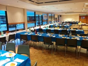 photo - Prepared for the 140 guests to arrive for Shabbat 100