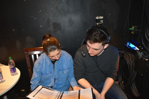 photo - Stage managers Rachel Pekeles and Matty Flader