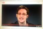 photo - Thousands in Vancouver listened to the video broadcast of Edward Snowden