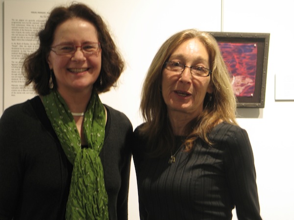 photo - Artists Nancy Current, left, and Robin Atlas at Zack Gallery