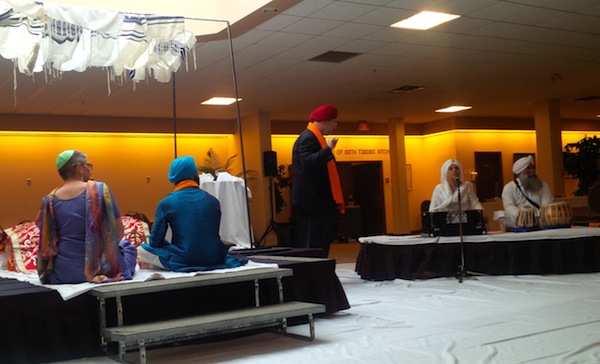 photo - During mock weddings, participants learn about Jewish and Sikh rituals