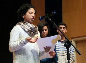 photo - Kids4Peace youth speak at annual Kids4Peace winter event