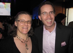 photo - Cynthia Ramsay, publisher of the Jewish Independent, and Shay Keil of Keil Investment Group of ScotiaMcLeod