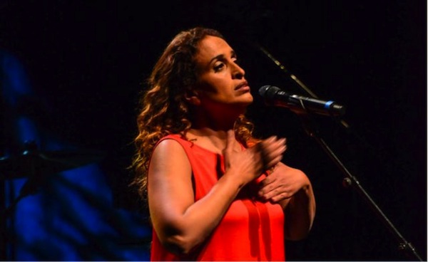 photo - Achinoam Nini performs for a full house at the Chan Centre on Yom Ha’atzmaut, May 11