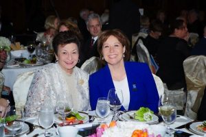 photo - Jewish National Fund Negev Dinner honoree Shirley Barnett, left, and B.C. Premier Christy Clark