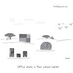 cartoon - Office charts in their natural habitat, by Jacob Samuel