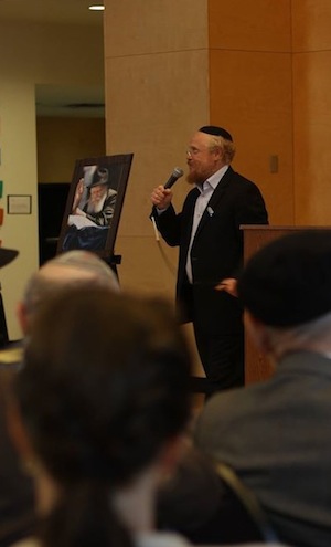 photo in Jewish Independent - Rabbi David Aaron at the event