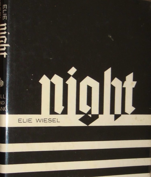 book cover - Night by Elie Wiesel