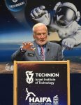 photo in Jewish Independent - Buzz Aldrin addresses the 2016 session of the International Space University at the Technion-Israel Institute of Technology in Haifa