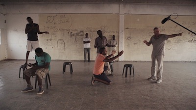 photo - A “theatre of the oppressed” workshop at the Holot Detention Centre in Israel