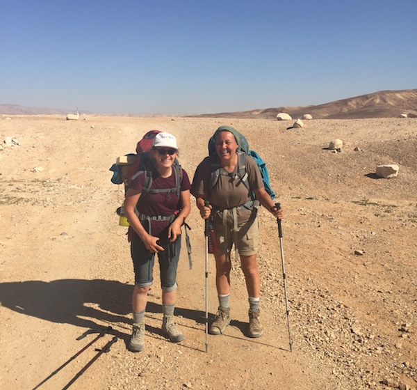 photo - Arlene Doyle, right, was joined for part of her adventure by her friend, Jennifer Williamson