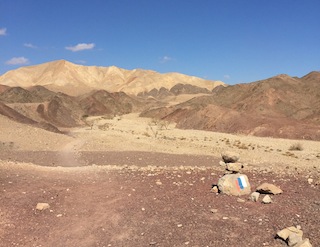 photo - One of the markers along the Israel National Trail