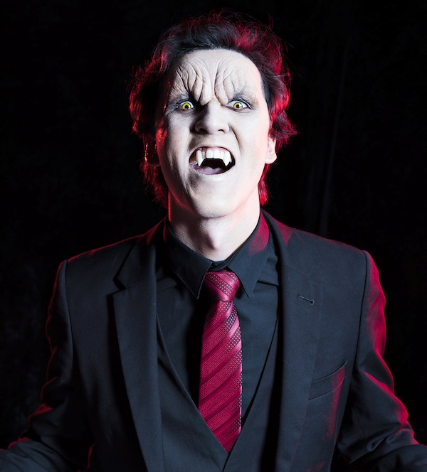 photo - Rowan Jang provides an example of the zombie-vampires audiences can expect to encounter in The Zombie Syndrome: Dead in the Water
