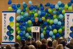 photo - Vancouver Talmud Torah head of school Cathy Lowenstein at the Sept. 25 ceremony that officially opened the school’s new building